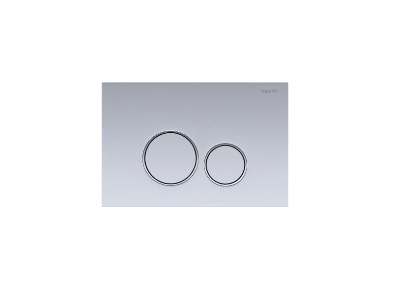 Панель смыва Aquatek Хром матовая ободок хром (клавиши круглые) KDI-0000019
