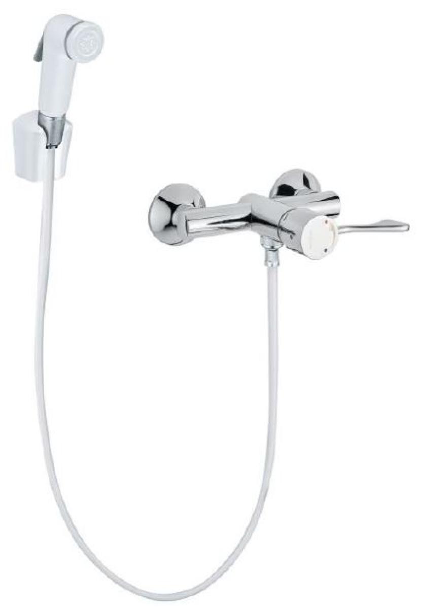 Смеситель термостатический настенный с компактным душем Nofer 186 D