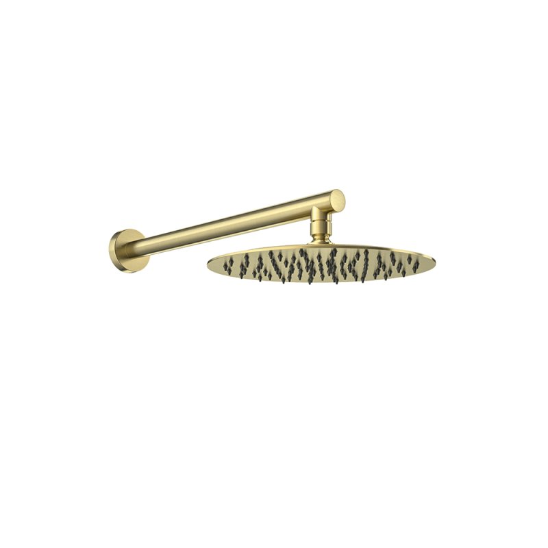 Тропический душ настенный круглый нерж. сталь BH02RM250 золото