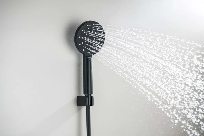 Душевой набор Select 120 3 jet AQUATEK, матовый черный AQ2033MB ОБЕРОН