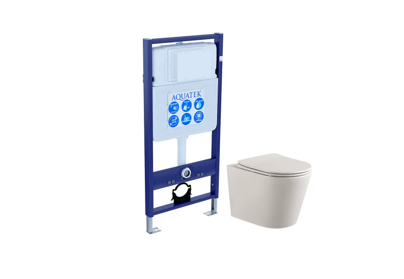 SET AQUATEK ВЕГА (рама AQUATEK Standard INS-0000012(без клавиши и крепежа), унитаз ВЕГА AQ1905-00