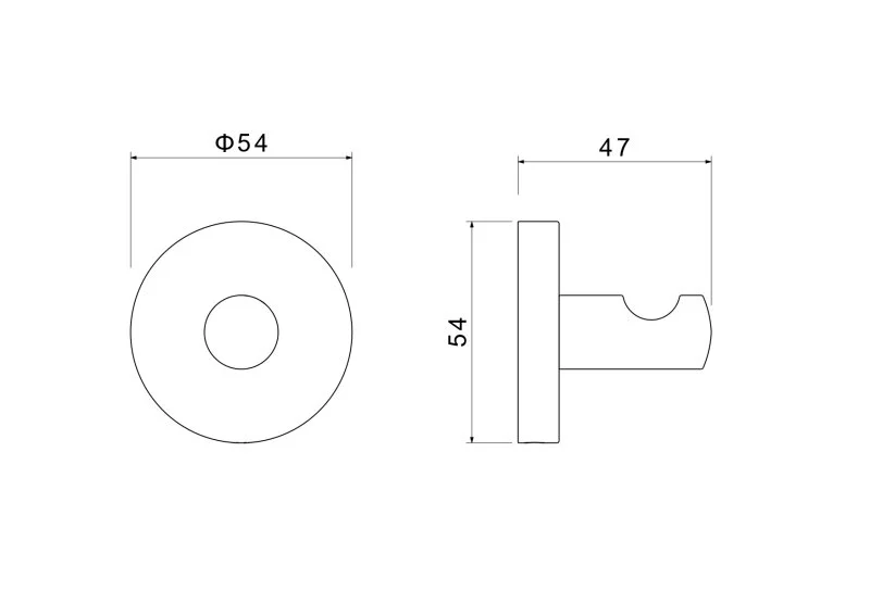 AQ4201BG ОБЕРОН крючок, шлиф. золото