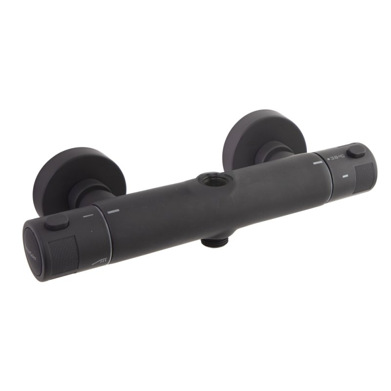 Смеситель термостатический без излива для ванны TERMOTECH 961202SNM черный