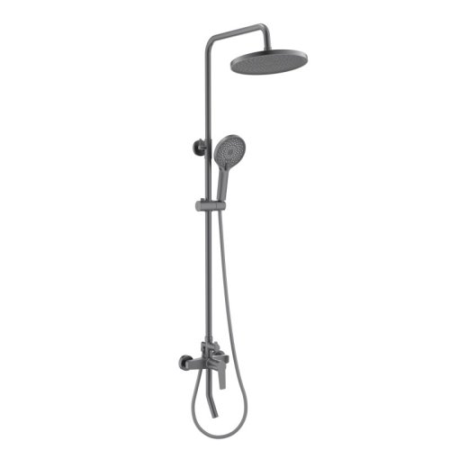 AQ2740BGM ЛУГАНО душевая система (смеситель для ванны) 255 мм, оружейная сталь