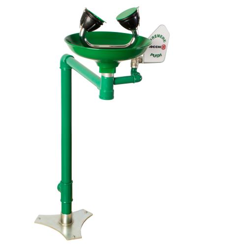 Аварийная раковина для промывки глаз из полипропилена для МГН Nofer SC330 зеленый