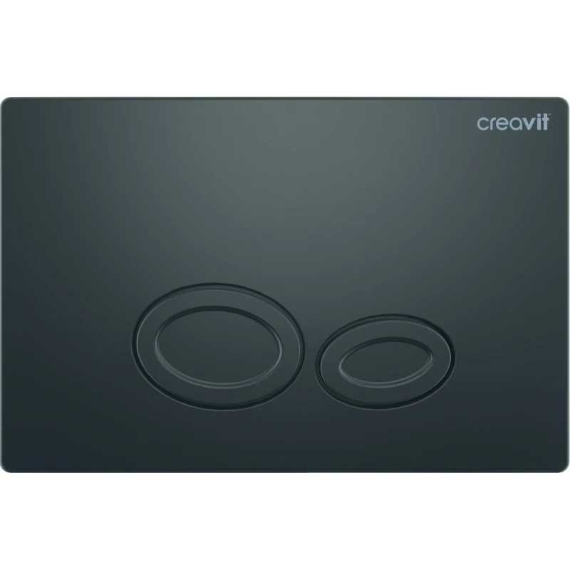 Кнопка смыва Creavit Drop GP2002.04 для инсталляции, антрацит матовый