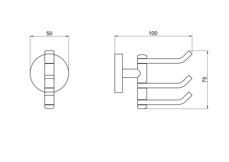AQ4632BGM БЕТТА крючок тройной, оружейная сталь