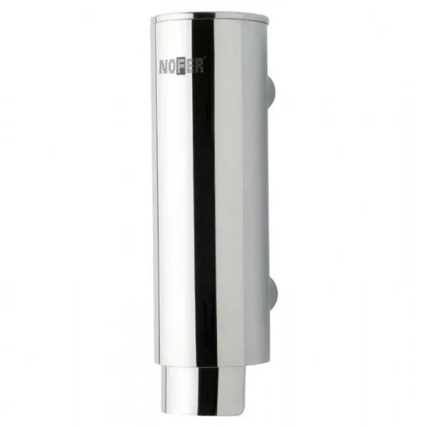 Диспенсер для мыла цилиндрический из нержавеющей стали глянцевый 300 мл Nofer 03024.B
