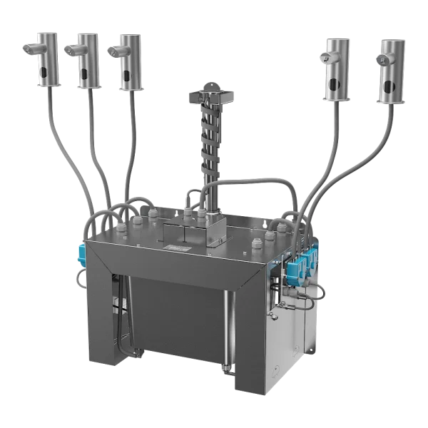Комплект 5 шт. автоматических нержавеющих дозаторов мыла на столешницу SLZN 91E5