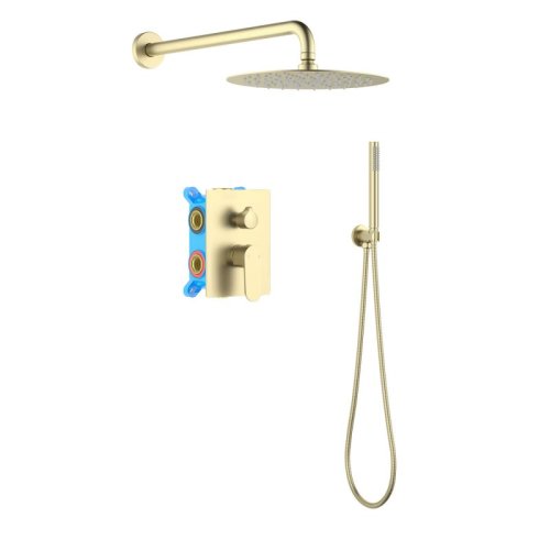 AQ1272BG ОБЕРОН Set 3 в 1 душевой комплект, шлиф. золото