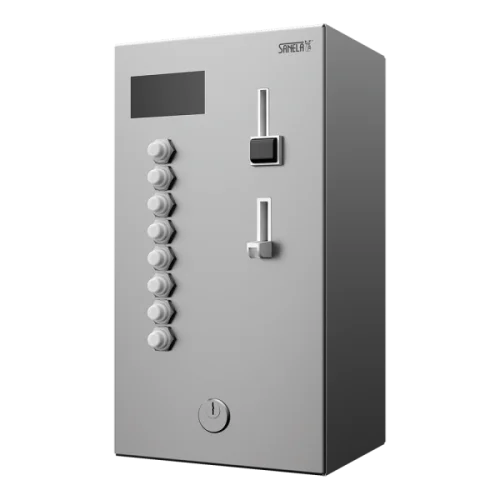 Монетный и жетонный автомат для 2-8 или 12 душей, выбор пользователем Sanela SLZA 02LN 88029 Монетный и жетонный автомат для 2-8 или 12 душей, выбор пользователем Sanela SLZA 02LN 88029