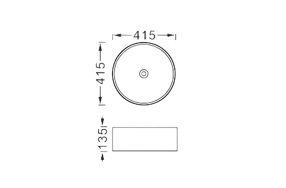 Раковина накладная для установки на столешницу AQUATEK ЕВРОПА AQ5558-MB 415*415*135, матовый черный