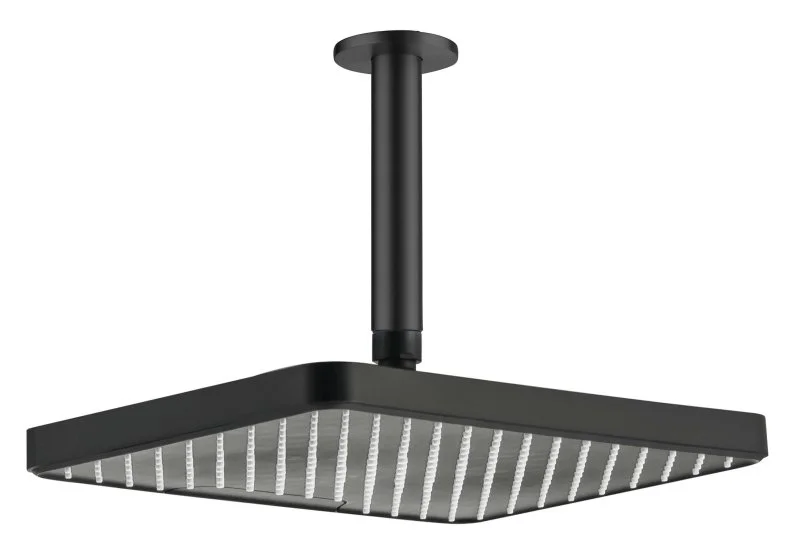 Верхний душ потолочный 305х205мм AQUATEK, матовый черный AQ2071MB