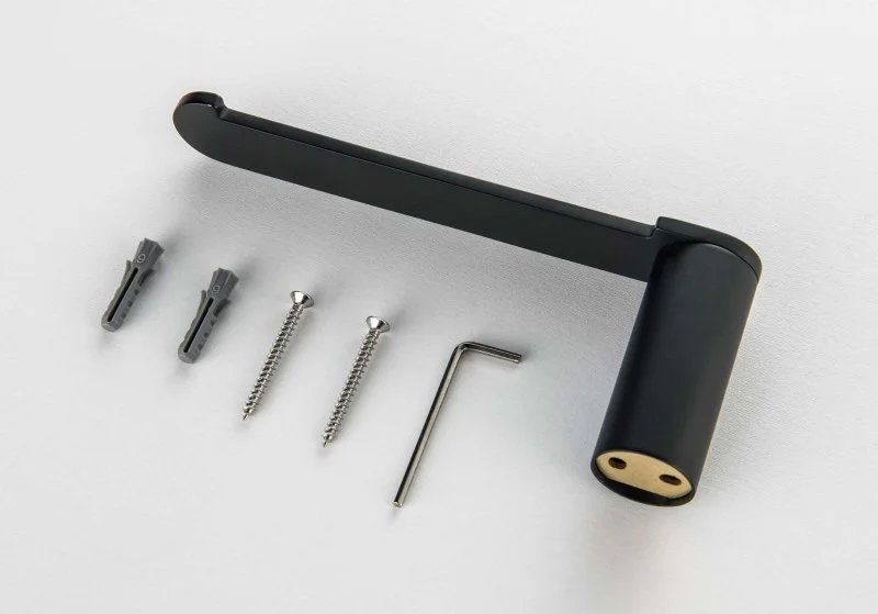 Бумагодержатель AQUATEK, матовый черный AQ4408MB ЛИРА