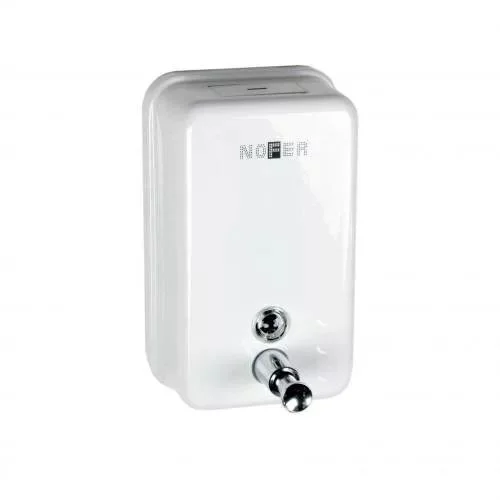 Диспенсер для мыла из  Стали Белый. 1200 мл. Nofer 03001.W