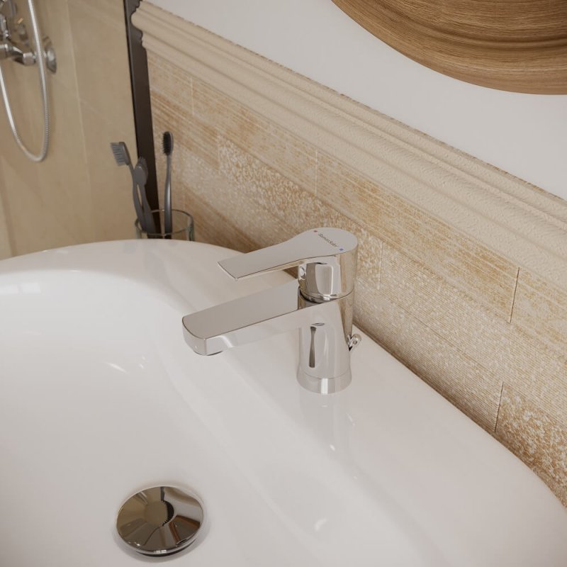 Смеситель для раковины однорычажный TITANIUM 1801 (S)