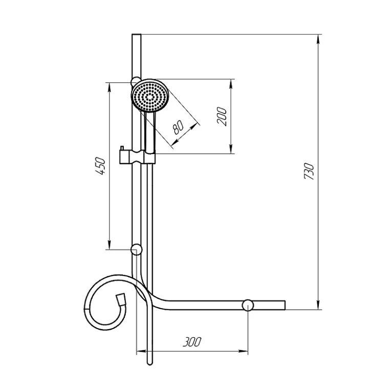 Душевой гарнитур PAINI CECR121 Cesana, хром (CR) Душевой гарнитур PAINI CECR121 Cesana, хром (CR)