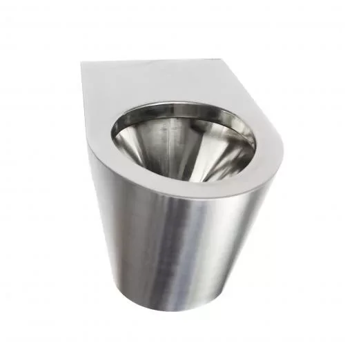 Унитаз из нержавеющей стали без сливного бака матовый Nofer 13013.S