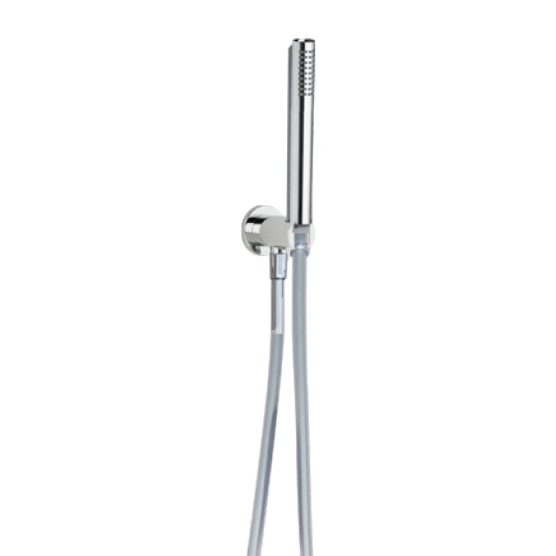 Душевая лейка с шлангом и настенным держателем круглая 3792