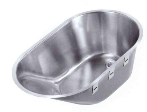 Ванна детская из нержавеющей стали 250х740х440 мм матовая Nofer 13058.2.S