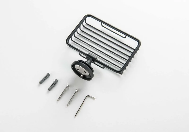 Мыльница решетка AQUATEK, матовый черный AQ4533MB КЛАССИК