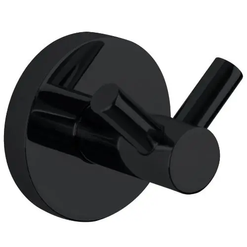 Крючок для ванной двойной NIZA черный Nofer 16852.N