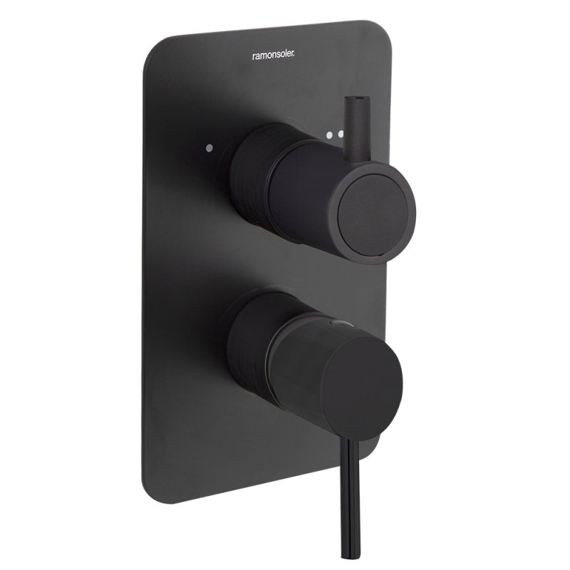 Встраиваемый смеситель для душа ODISEA 391513SNM Черный на 3 выхода