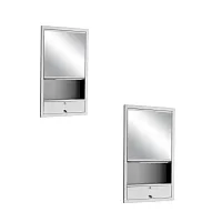 Встраиваемый антивандальный зеркальный шкаф