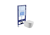 SET AQUATEK БЕТТА (рама AQUATEK Standard INS-0000012(без клавиши и крепежа)+унитаз БЕТТА AQ1253W-00 с тонким сиденьем soft-close