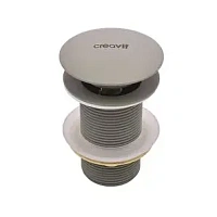 CREAVIT SF030.CGR Донный клапан без перелива холодный серый
