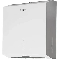 Диспенсер для бумажных полотенец Nofer 04006.W из стали белый