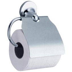 Держатель для туалетной бумаги горизонтальный с крышкой Hotel Nofer 16417.B