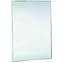 Зеркало антивандальное 600х450 с рамкой из нержавеющей стали матовой Nofer 08050.S