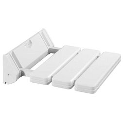 Сиденье для душа складное из алюминия и пластика Nofer 15067.2.W