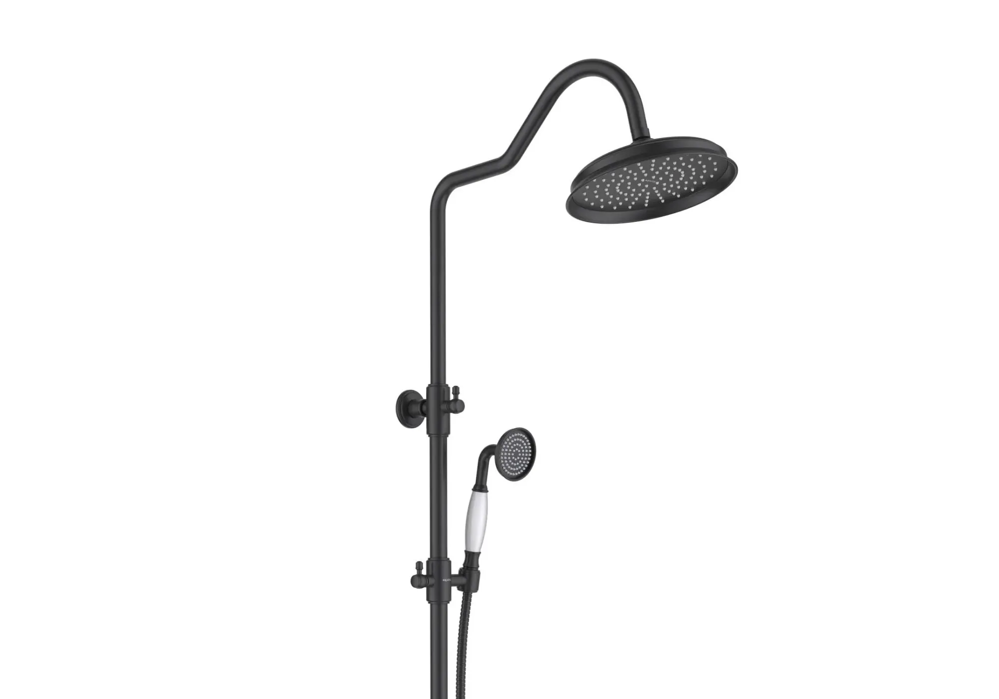 Термостатическая душевая система AQUATEK, матовый черный AQ2563MB КЛАССИК