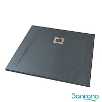 Поддон для душа Sanitana ROCKS 900х900 серый SP301384384100590
