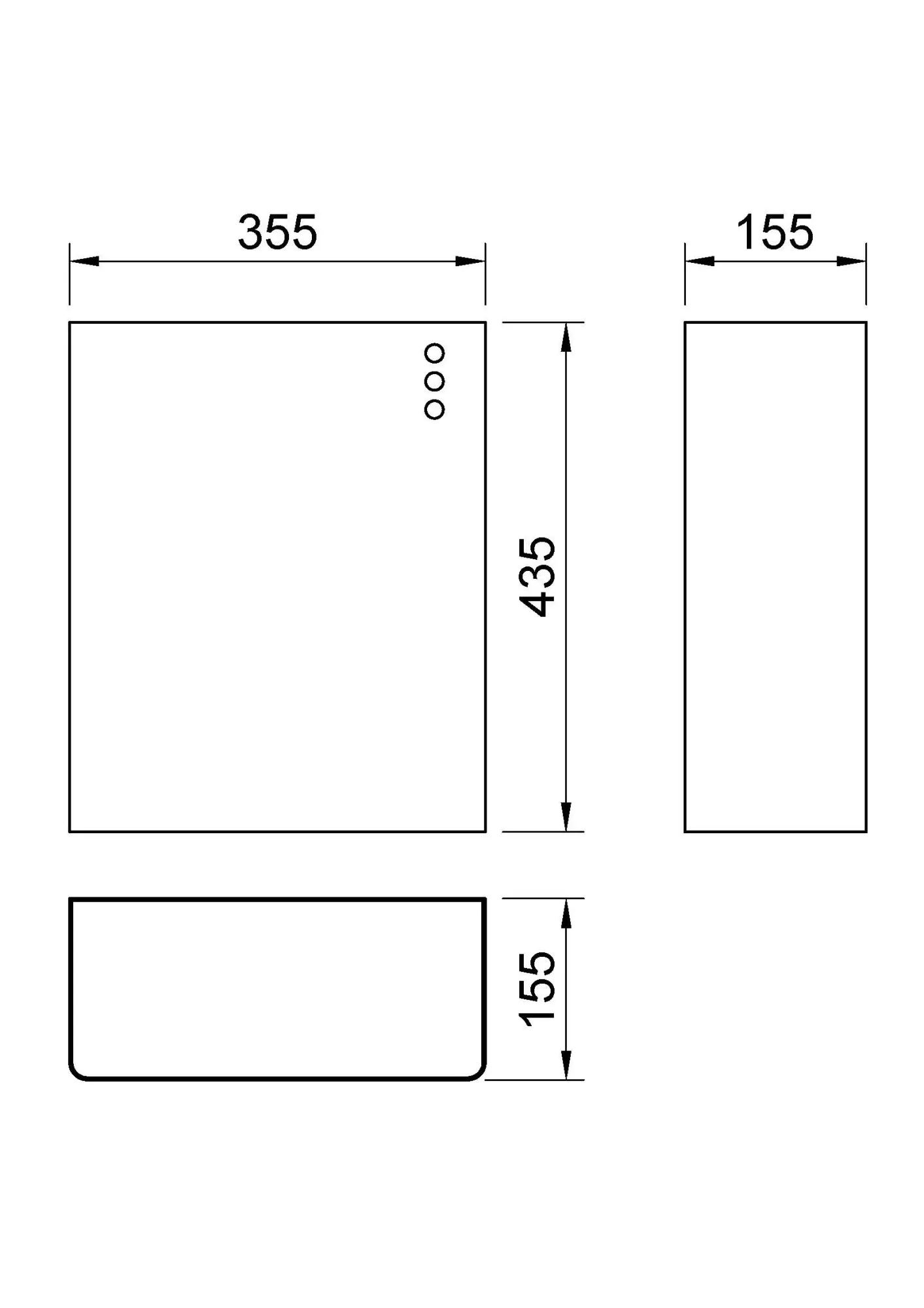 Контейнер для мусора настенный из нержавеющей стали матовый 23 л Nofer 14077.S
