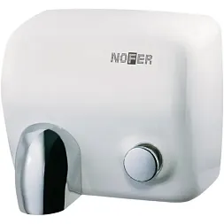 Сушилка для рук Nofer CYCLON 01100.W белая с кнопкой