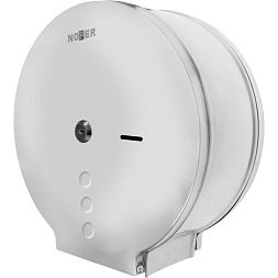 Диспенсер для туалетной бумаги Nofer круглый из нержавеющей стали глянцевый 280*272*115