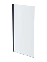 AQ DEL SBA 10015GM Шторка на ванну двухэлементная, поворотная 1000X1500 профиль оружейная сталь, стекло прозрачное