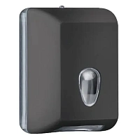 Диспенсер для листовой туалетной бумаги из ABS  пластика, Black Nofer 04030.N