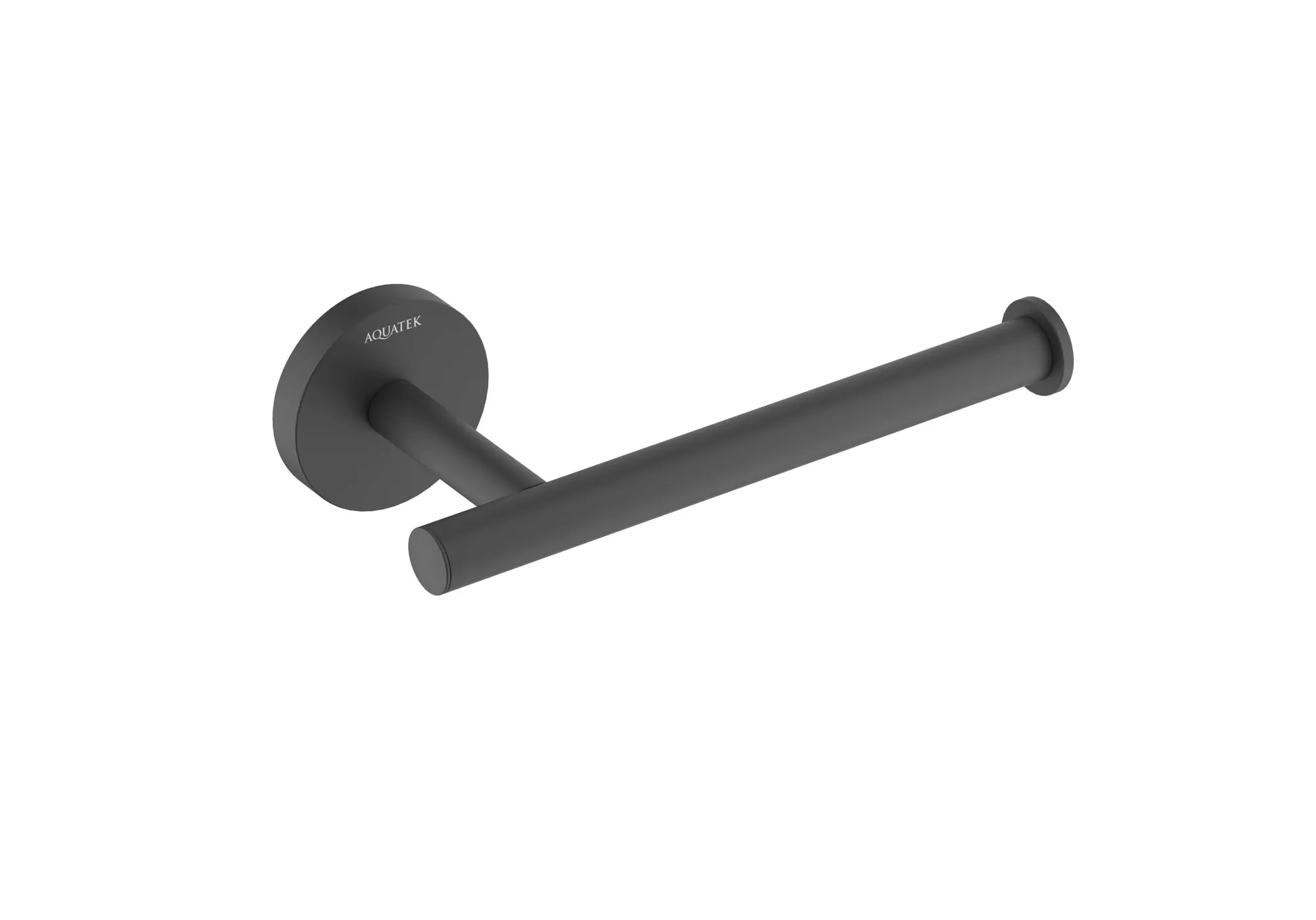 Бумагодержатель AQUATEK, матовый черный AQ4208MB ОБЕРОН