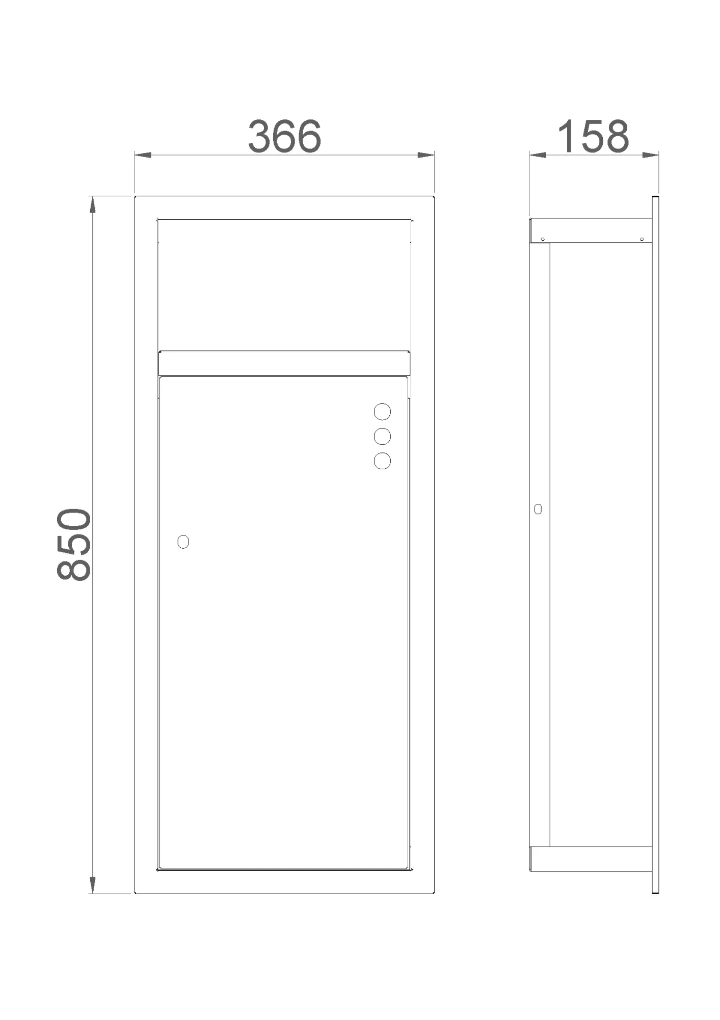 Контейнер для мусора встраиваемый в стену NOFER 14103.S