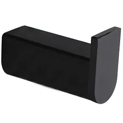 Крючок для полотенец настенный одинарный Capri черный Nofer 16221.N