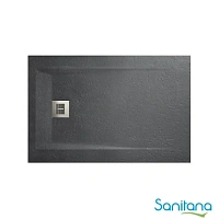 Поддон для душа Sanitana ROCKS 1000х800 серый SP3013E8320100590