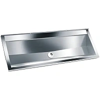 Раковина-желоб коллективная из нержавеющей стали Moeff MF-19 (1500 мм)