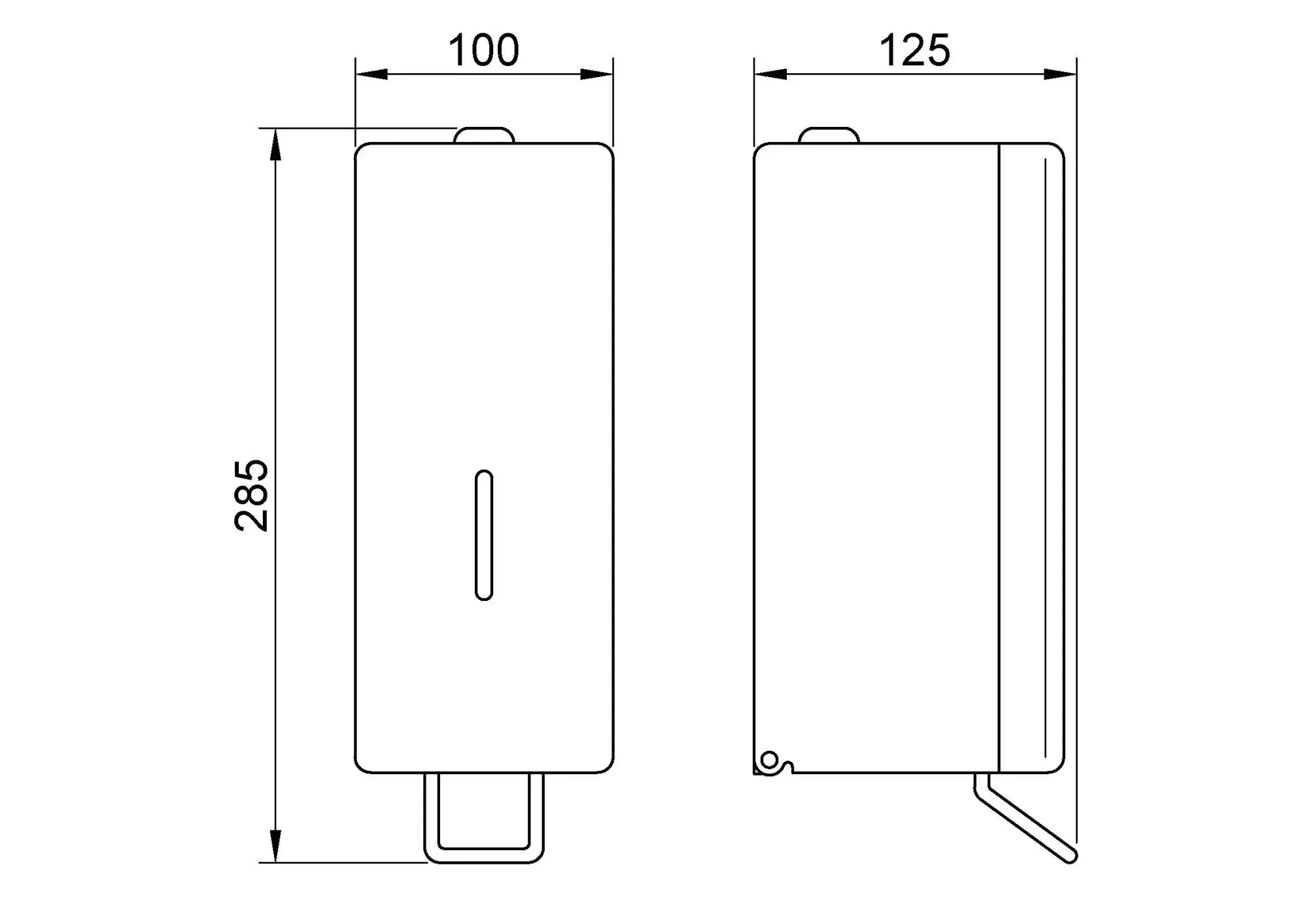 Диспенсер для жидкого мыла локтевой из нержавеющей стали Nofer 03014.S