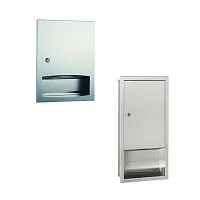 Встраиваемые антивандальные диспенсеры бумажных полотенец