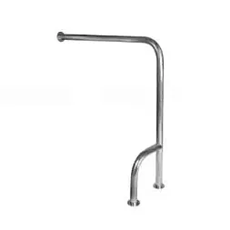 Поручень угловой с креплением к полу и стене 750(h)х850х350 мм правый