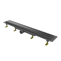 Душевой лоток PAINI CH750LC Line 750 мм D40, черный матовый